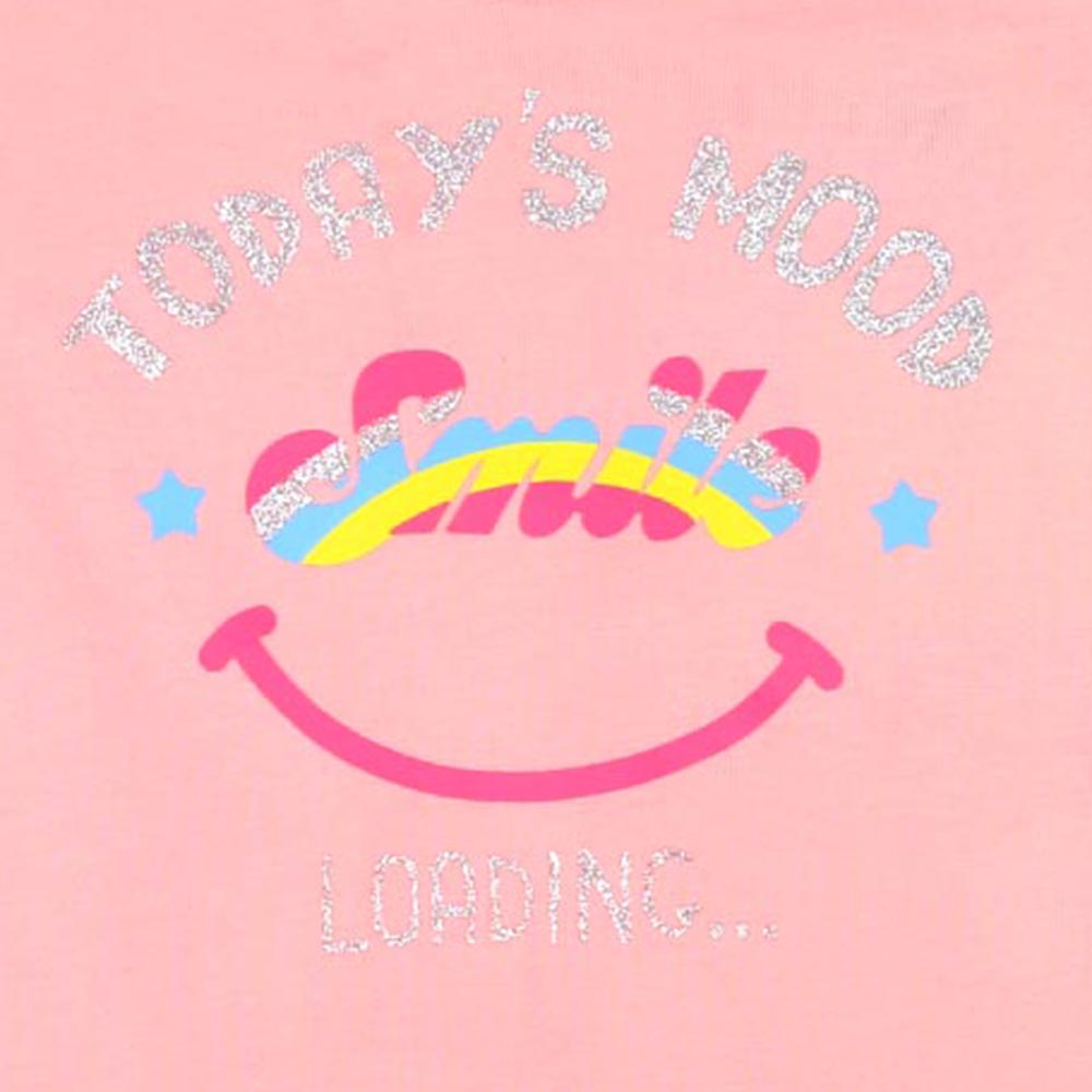 Infant Girls T-Shirt Today Mood - Pink Lemon | Bachaa Party Baby Clothes Girls Tops & T-Shirts