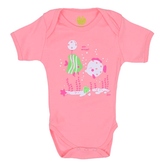 Unisex Romper Fish - C.Pink | Bachaa Party Baby Clothes Rompers