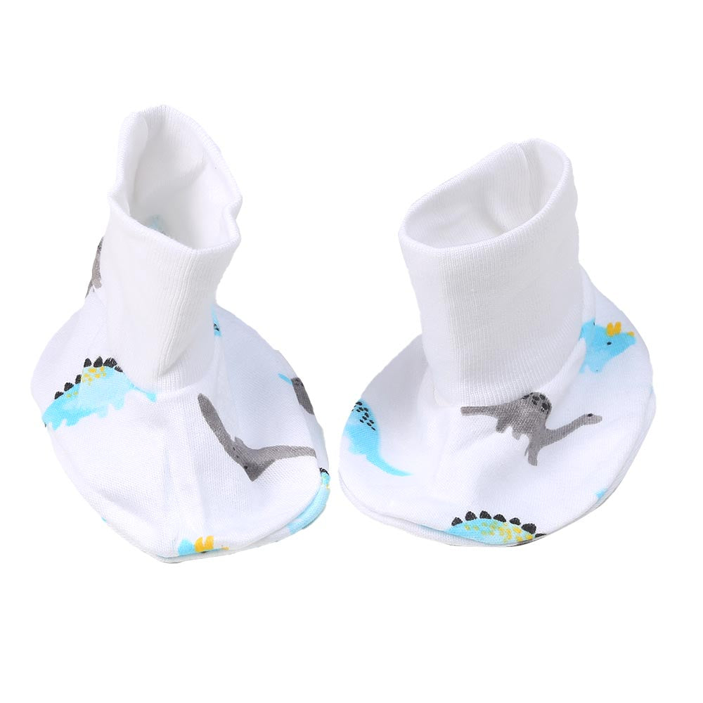 Infant Boys Set 6Pc Dino - B.White | Bachaa Party Baby Clothes Rompers