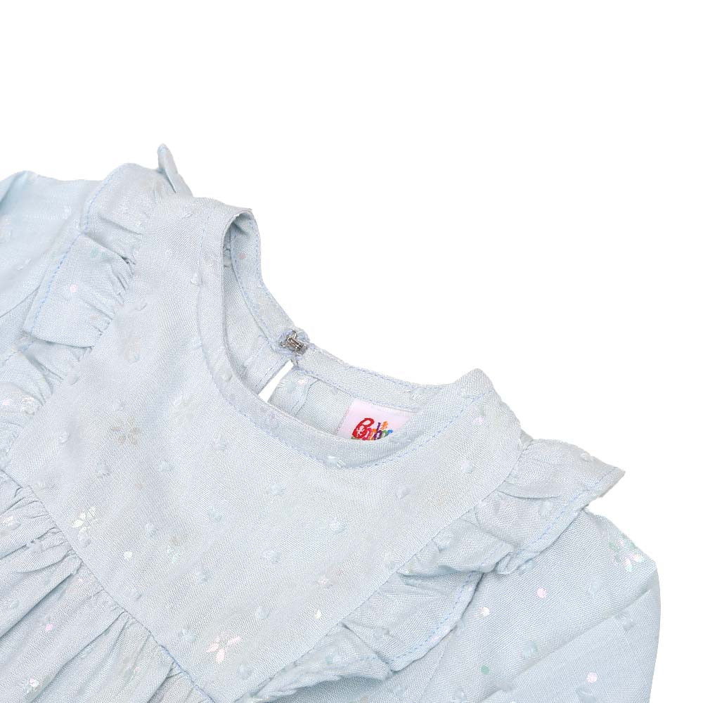 Infant Girls Casual Tops - LIGHT BLUE | Bachaa Party Baby Clothes Girls Tops & T-Shirts