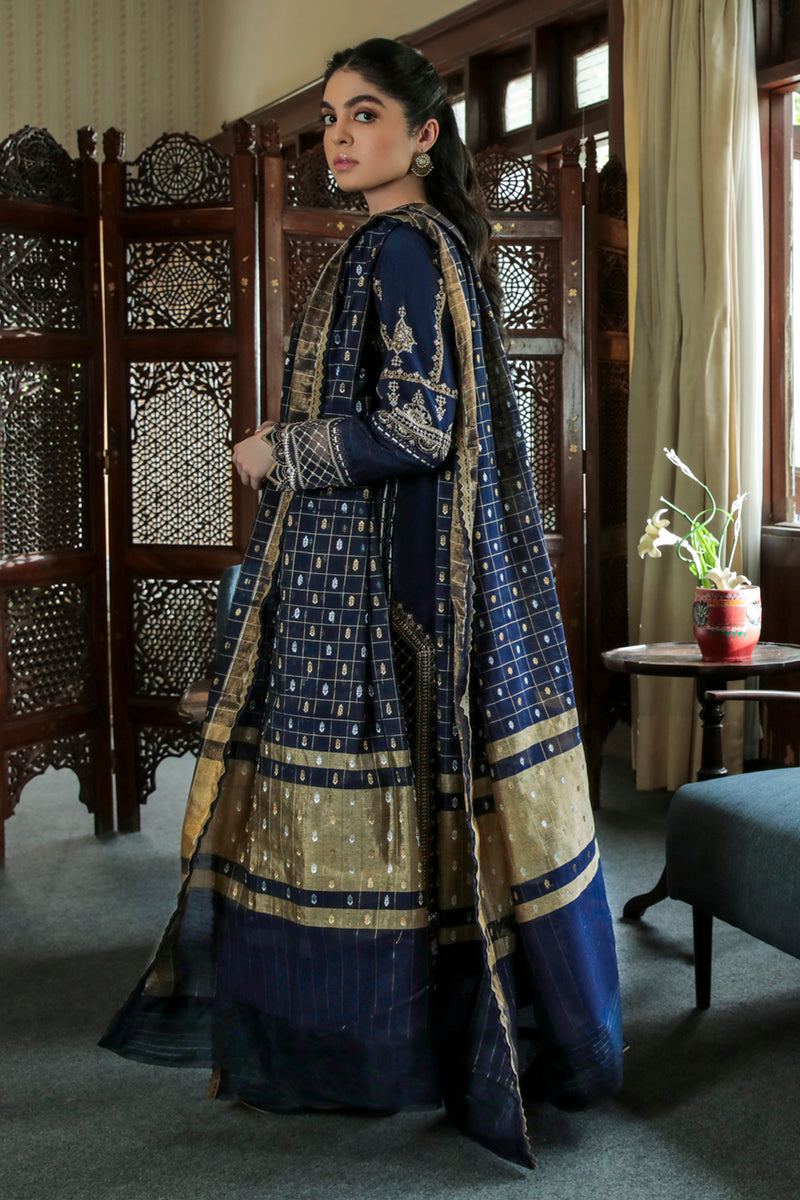 AQ-10 ESHAAL | Qalamkar Qline Dastak Summer Collection 2022 | Unstitched Embroidered Lawn Suits