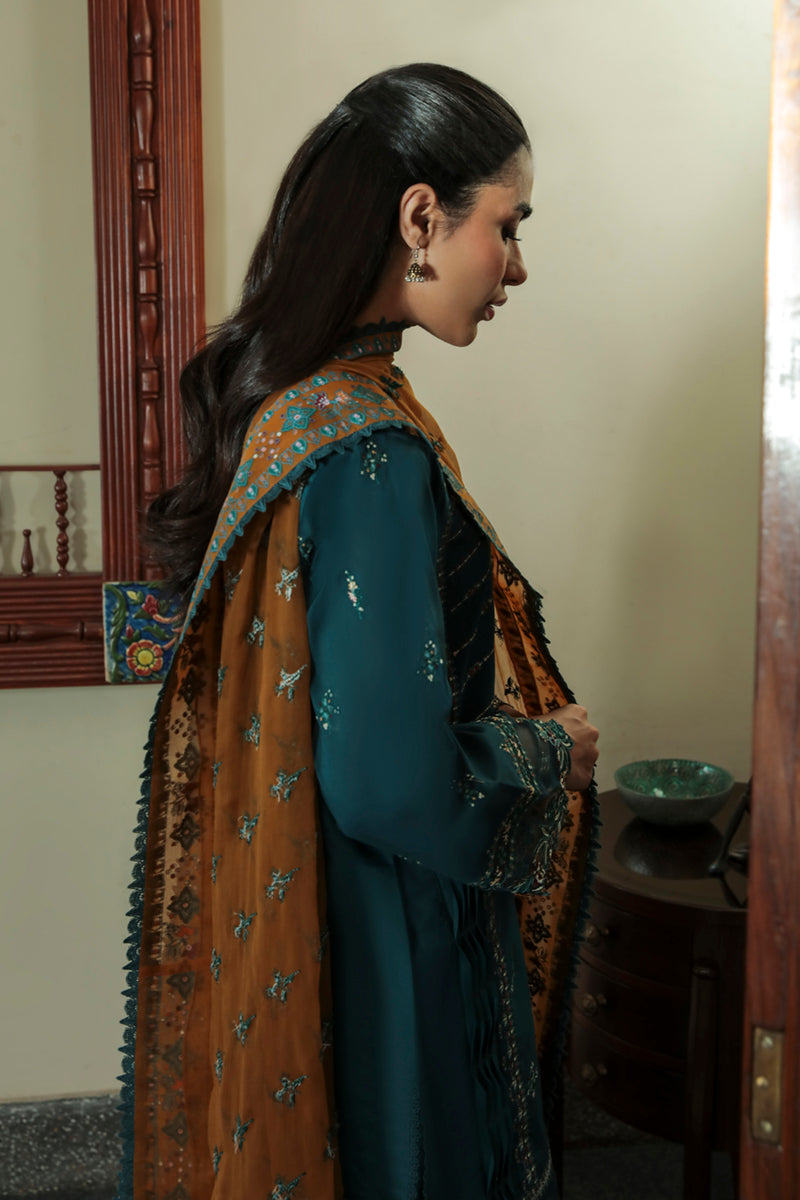 AQ-12 AMAL | Qalamkar Qline Dastak Summer Collection 2022 | Unstitched Embroidered Lawn Suits