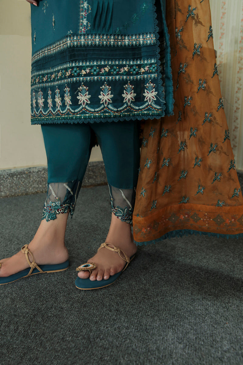 AQ-12 AMAL | Qalamkar Qline Dastak Summer Collection 2022 | Unstitched Embroidered Lawn Suits