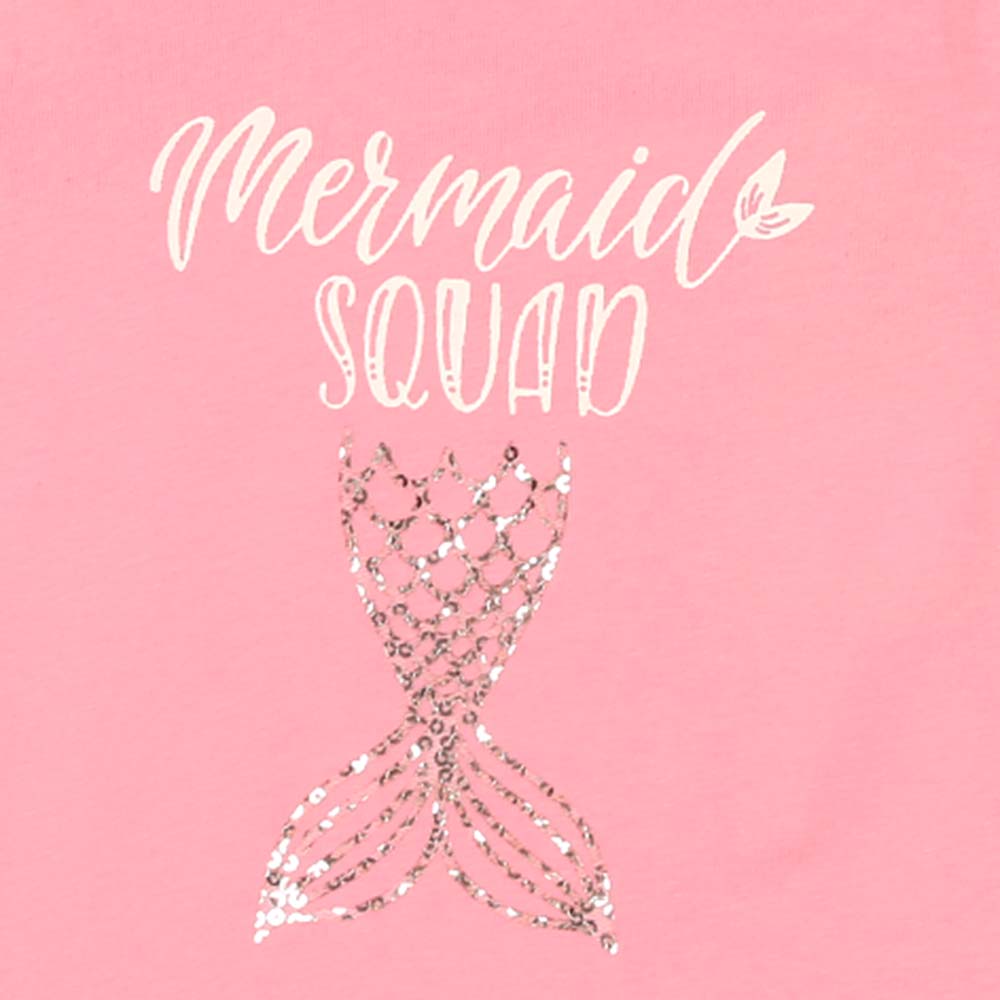 Infant Girls T-Shirt Mermaid - Pink Lemon | Bachaa Party Baby Clothes Girls Tops & T-Shirts