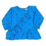 Infant Girls Casual Top Moon Light - Turquoise | Bachaa Party Baby Clothes Girls Tops & T-Shirts