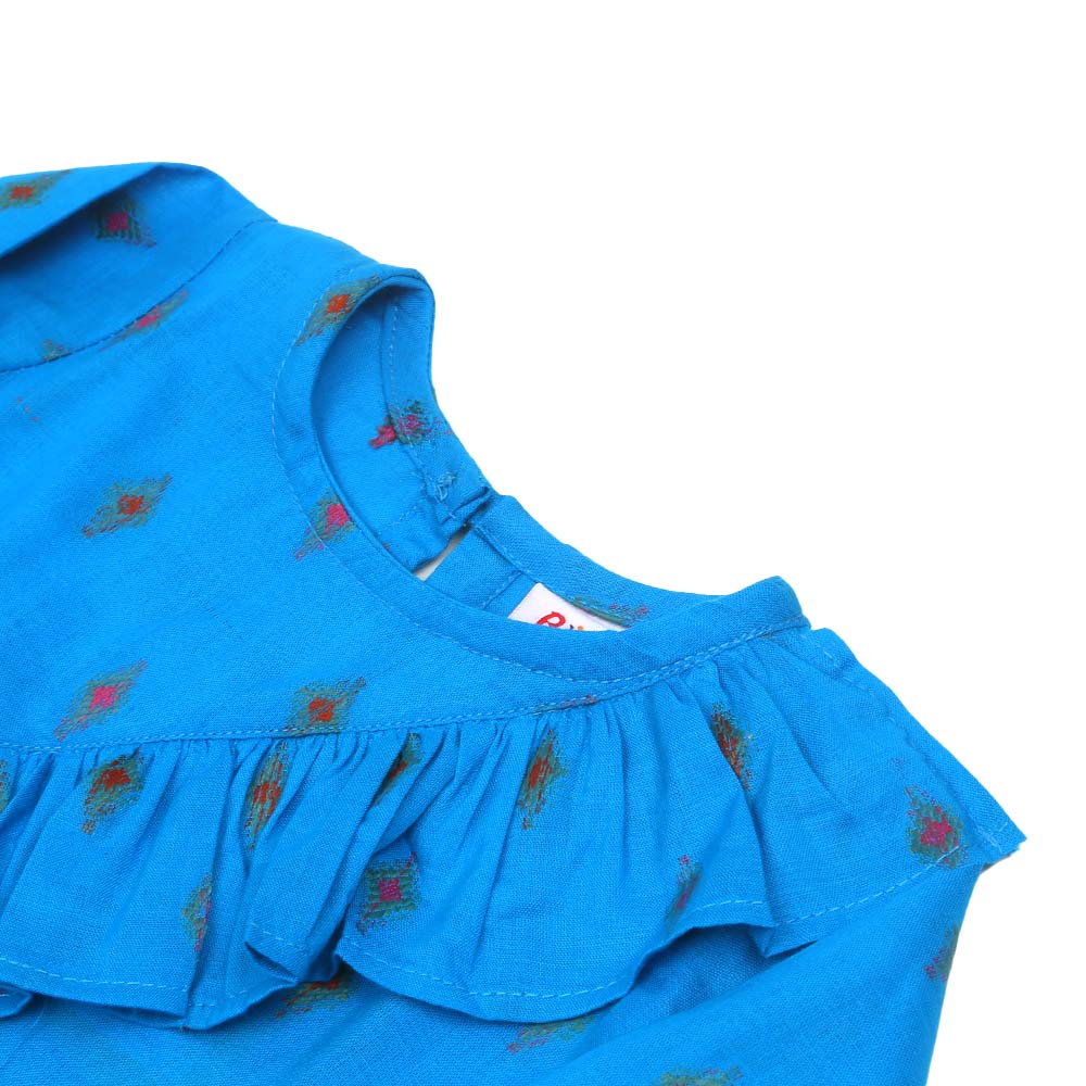 Infant Girls Casual Top Moon Light - Turquoise | Bachaa Party Baby Clothes Girls Tops & T-Shirts