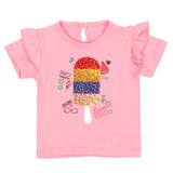 Infant Girls T-Shirt Summer Vibes - Pink A Boo | Bachaa Party Baby Clothes Girls Tops & T-Shirts