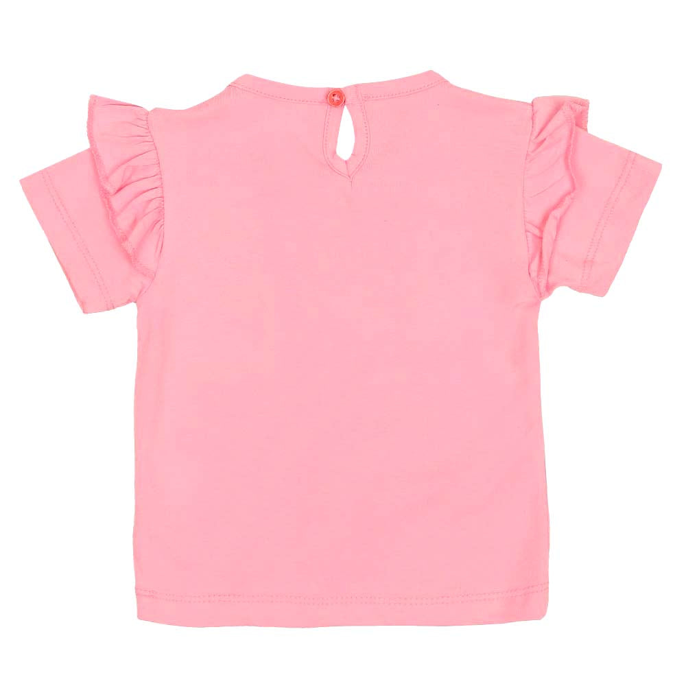 Infant Girls T-Shirt Summer Vibes - Pink A Boo | Bachaa Party Baby Clothes Girls Tops & T-Shirts