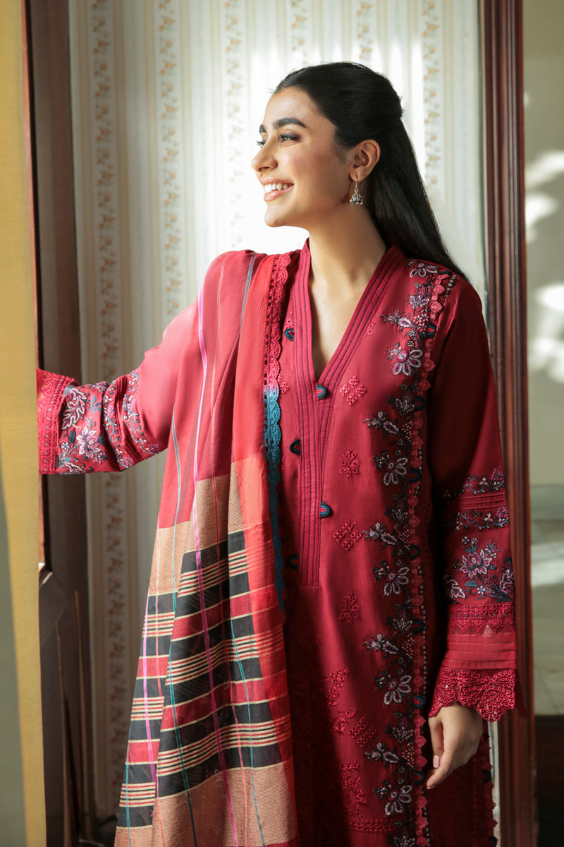 AQ-07 MAYA | Qalamkar Qline Dastak Summer Collection 2022 | Unstitched Embroidered Lawn Suits