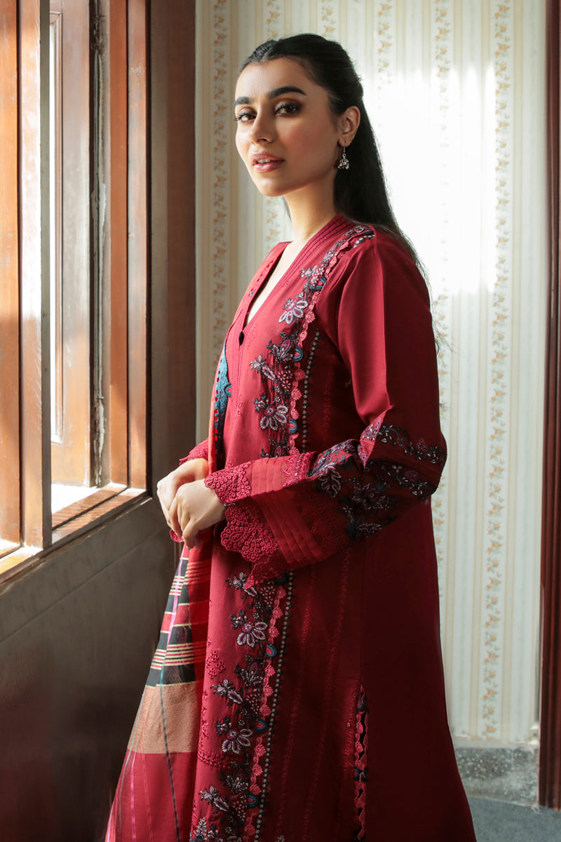 AQ-07 MAYA | Qalamkar Qline Dastak Summer Collection 2022 | Unstitched Embroidered Lawn Suits