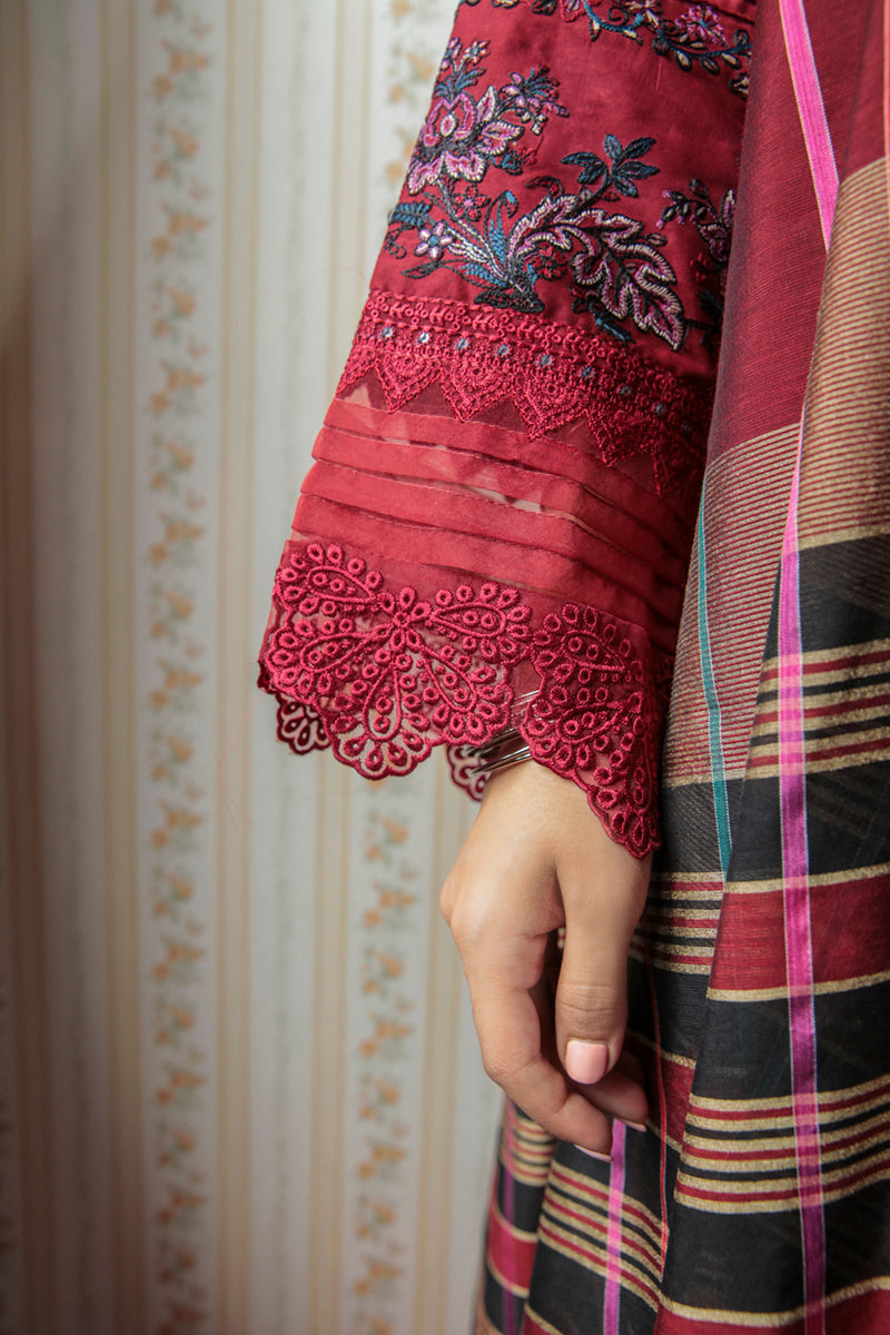 AQ-07 MAYA | Qalamkar Qline Dastak Summer Collection 2022 | Unstitched Embroidered Lawn Suits