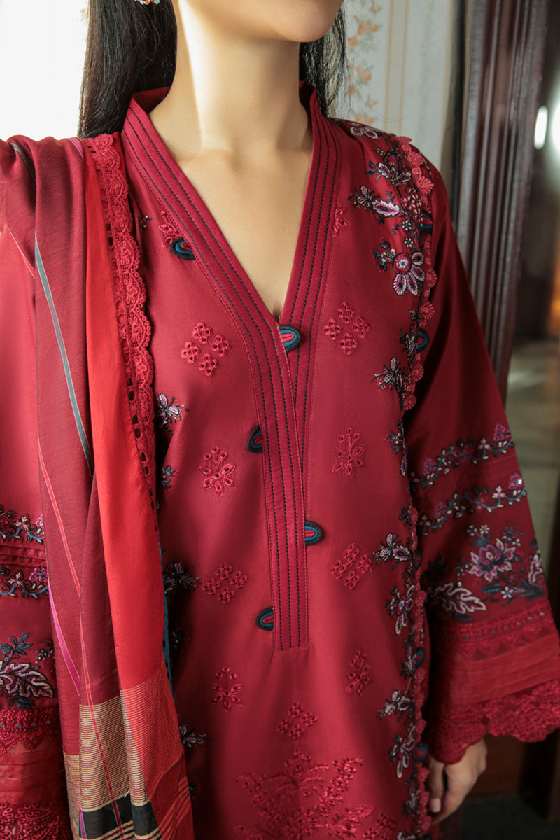 AQ-07 MAYA | Qalamkar Qline Dastak Summer Collection 2022 | Unstitched Embroidered Lawn Suits