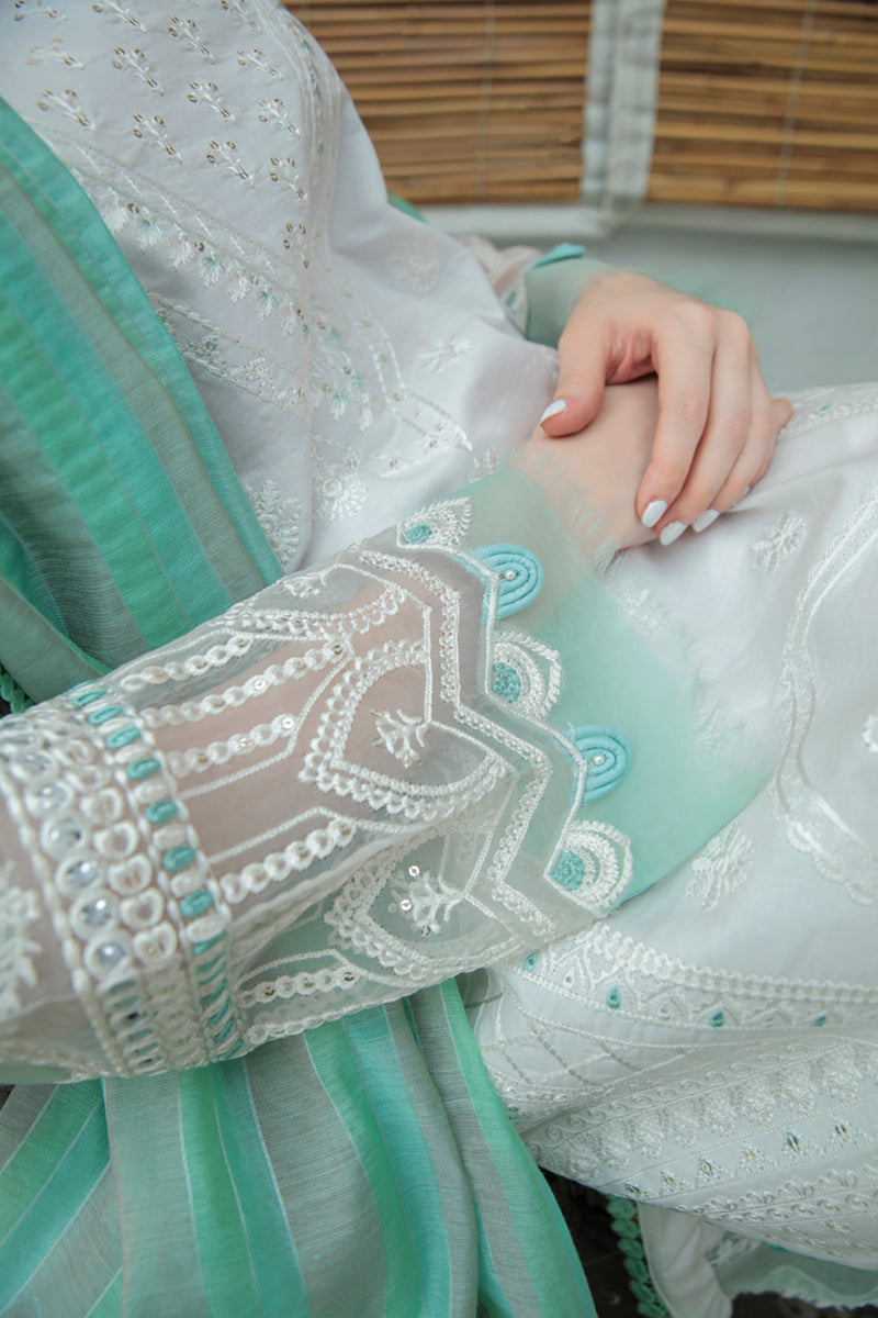 AQ-09 NAILA | Qalamkar Qline Dastak Summer Collection 2022 | Unstitched Embroidered Lawn Suits
