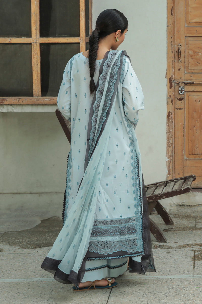 AQ-05 FEROZA | Qalamkar Qline Dastak Summer Collection 2022 | Unstitched Embroidered Lawn Suits