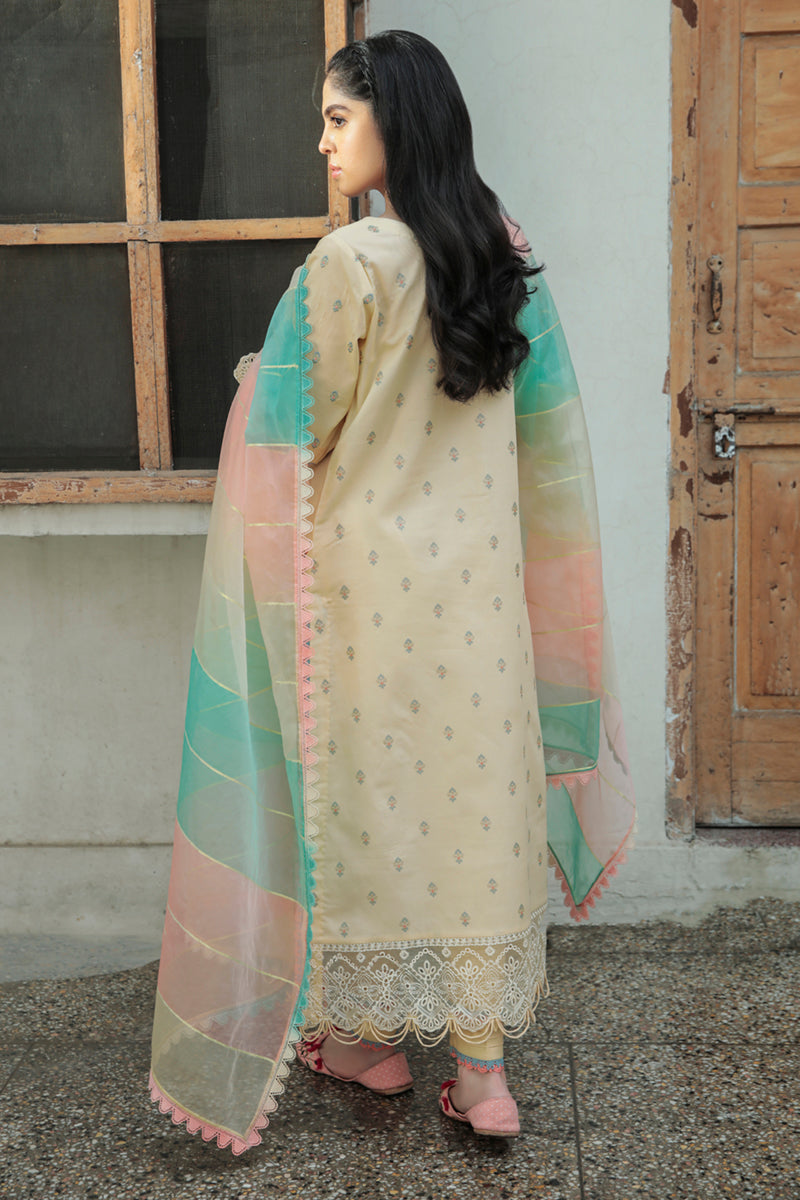 AQ-02 ASFA | Qalamkar Qline Dastak Summer Collection 2022 | Unstitched Embroidered Lawn Suits