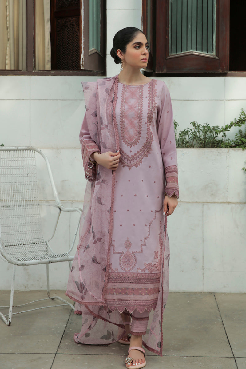 AQ-04 ELAAF | Qalamkar Qline Dastak Summer Collection 2022 | Unstitched Embroidered Lawn Suits