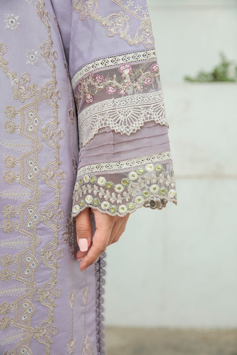 AQ-11 AMYRA | Qalamkar Qline Dastak Summer Collection 2022 | Unstitched Embroidered Lawn Suits