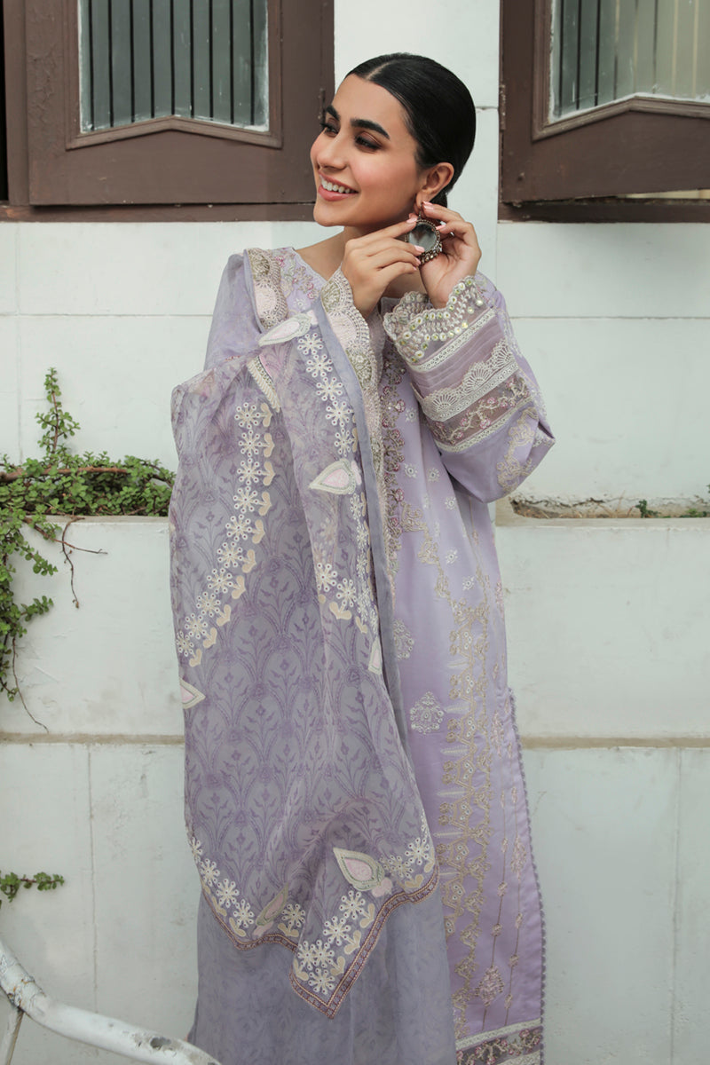 AQ-11 AMYRA | Qalamkar Qline Dastak Summer Collection 2022 | Unstitched Embroidered Lawn Suits