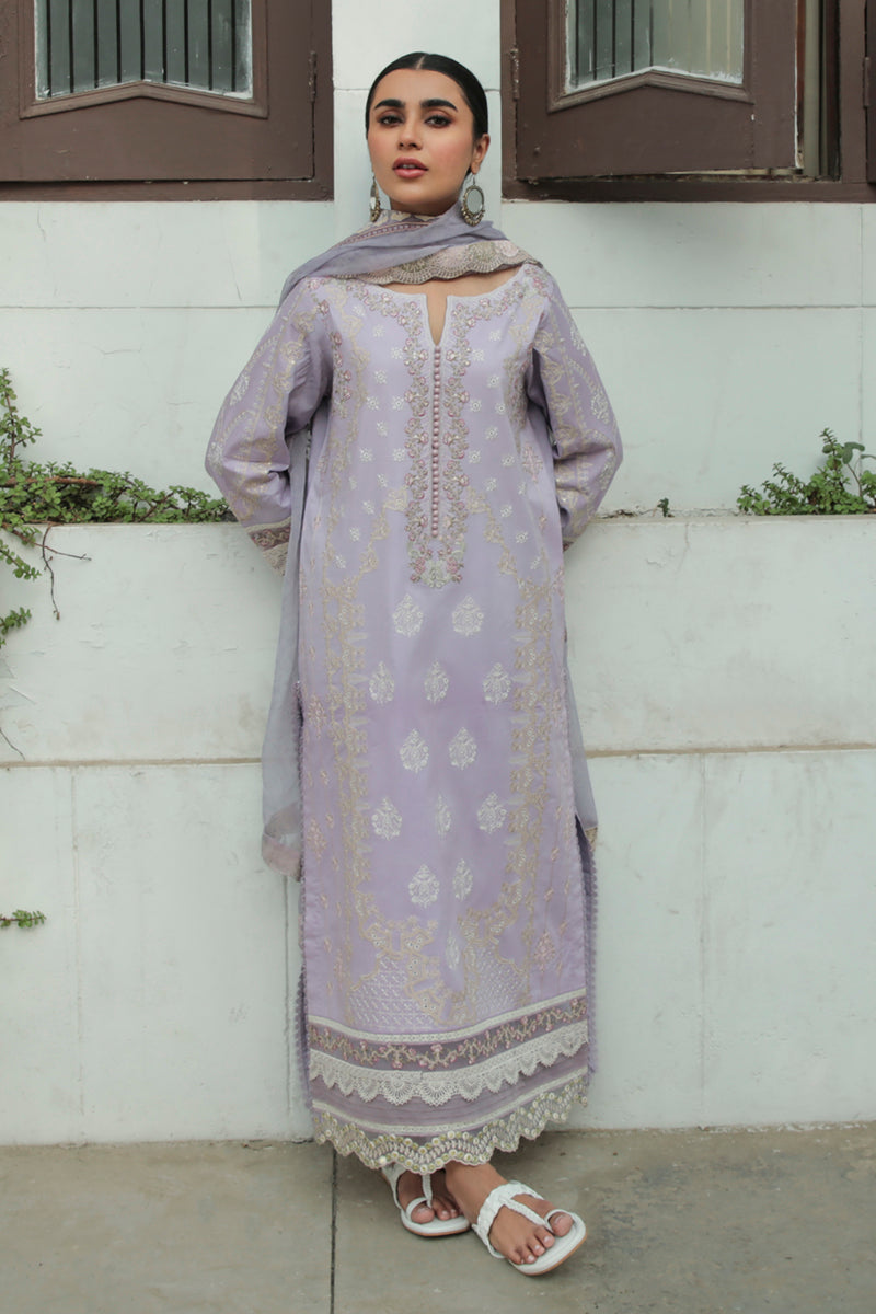 AQ-11 AMYRA | Qalamkar Qline Dastak Summer Collection 2022 | Unstitched Embroidered Lawn Suits