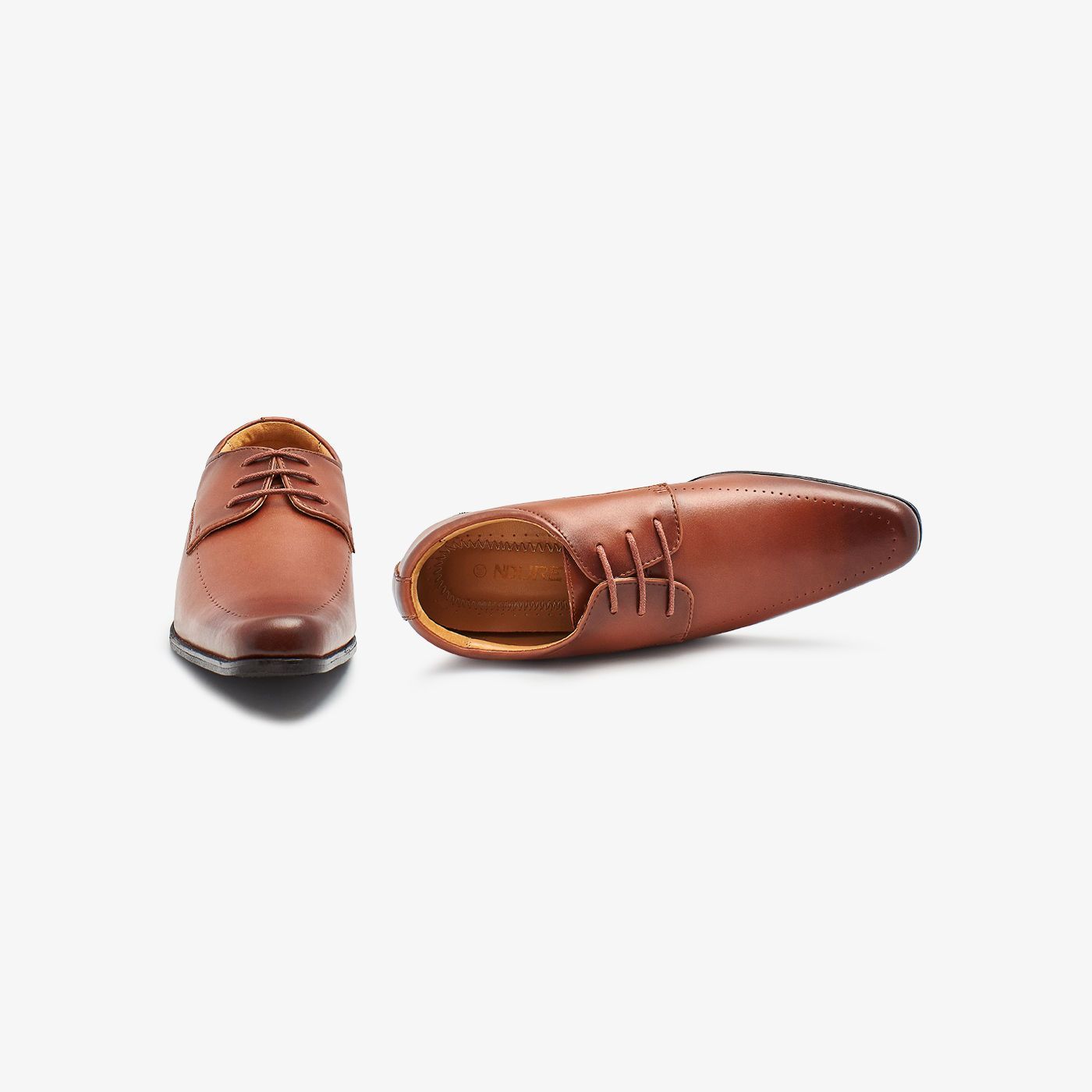 Plain Toe Leather Shoes