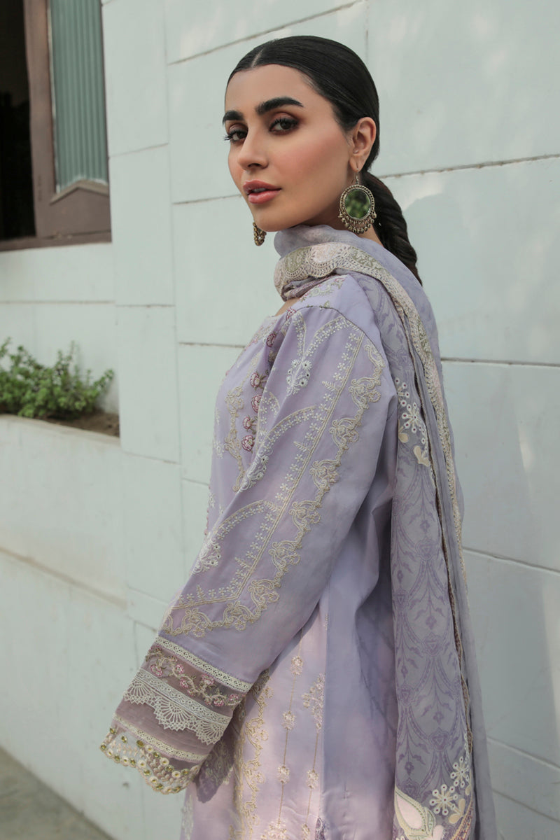 AQ-11 AMYRA | Qalamkar Qline Dastak Summer Collection 2022 | Unstitched Embroidered Lawn Suits