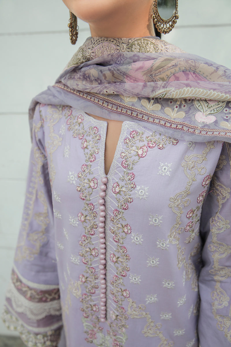 AQ-11 AMYRA | Qalamkar Qline Dastak Summer Collection 2022 | Unstitched Embroidered Lawn Suits