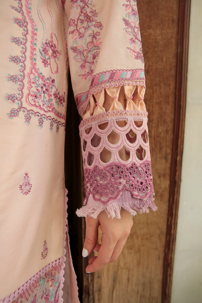 AQ-08 SAMAR | Qalamkar Qline Dastak Summer Collection 2022 | Unstitched Embroidered Lawn Suits