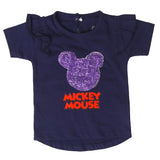 Infant Girls T-Shirts -NAVY | Bachaa Party Baby Clothes Girls Tops & T-Shirts
