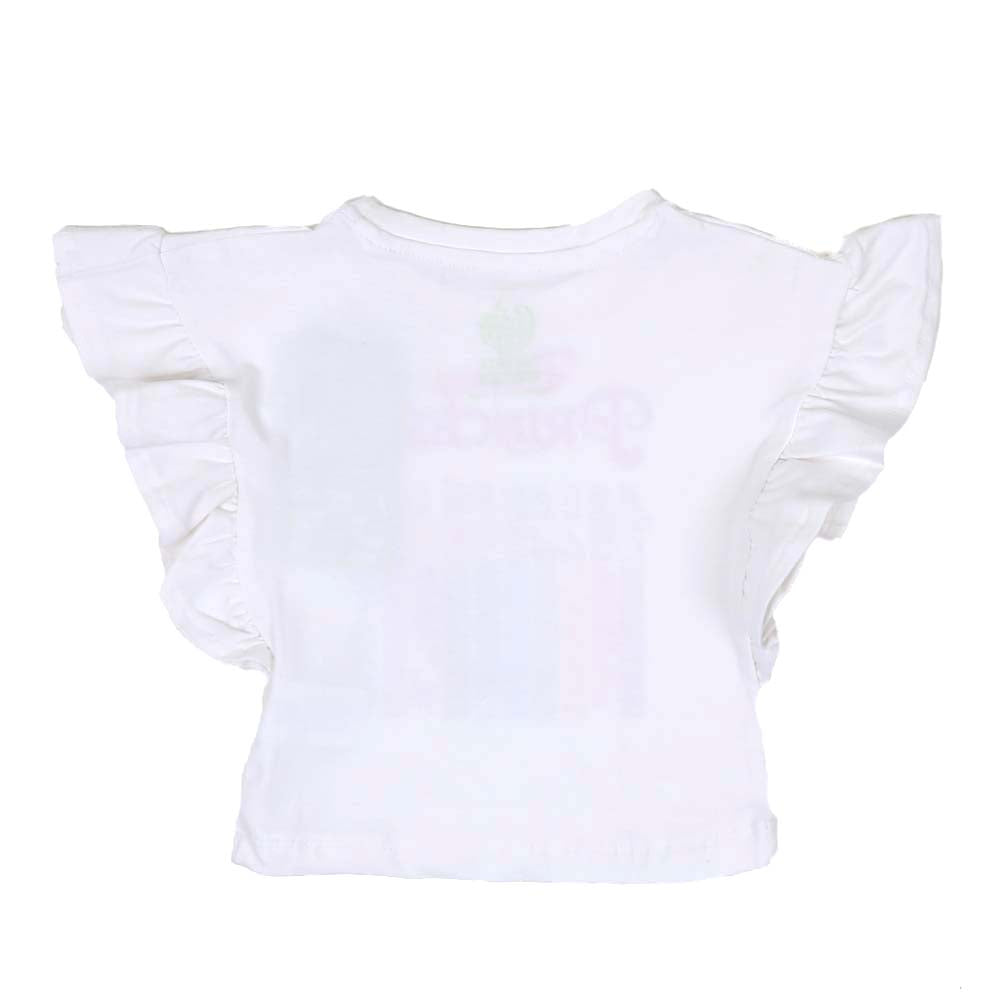 Infant Girls T-Shirts Princess - White | Bachaa Party Baby Clothes Girls Tops & T-Shirts