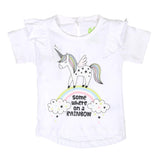 Infant Girls T-Shirts Rainbow - White | Bachaa Party Baby Clothes Girls Tops & T-Shirts