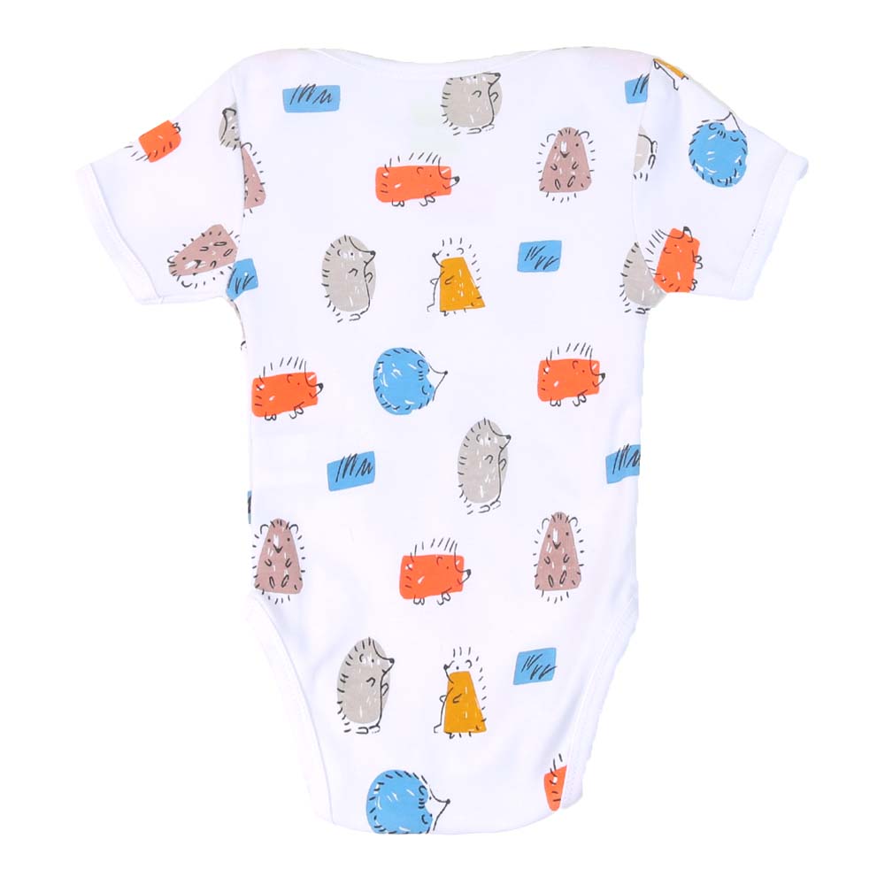 Unisex Romper Animals - White | Bachaa Party Baby Clothes Rompers
