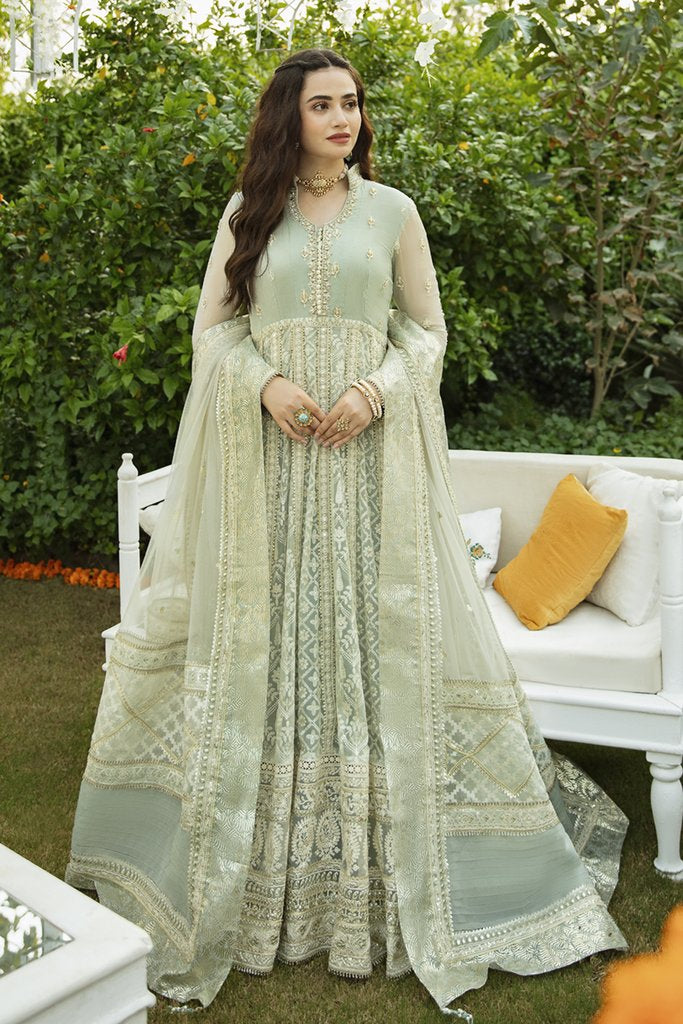 SM-03 | Qalamkar Shadmani Luxury Formals Collection 2021 | Unstitched Embroidered Organza Suits