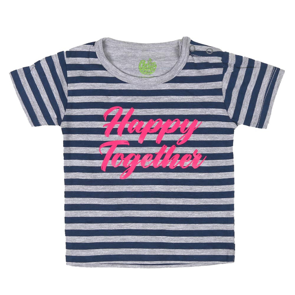 Infant Girls T-Shirt Together Daughter-MOM - H.grey | Bachaa Party Baby Clothes Girls Tops & T-Shirts