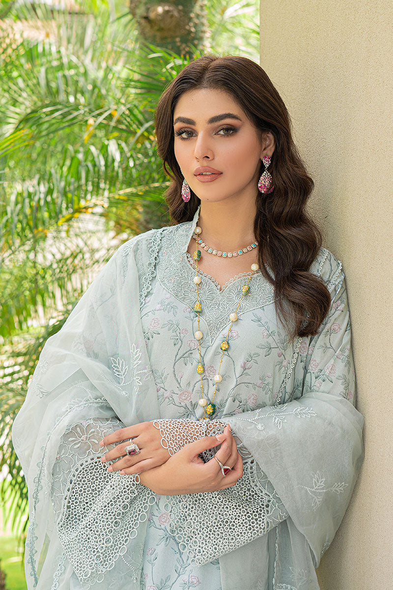 Clearly Aqua | Mushq Maison Pret Collection 2022 | Stitched Ready to Wear Lawn Suits
