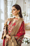 MFD-0002-Radical Red | Maryum N Maria Luxury Chiffon Collection 2021 | Unstitched Embroidered Net Suits