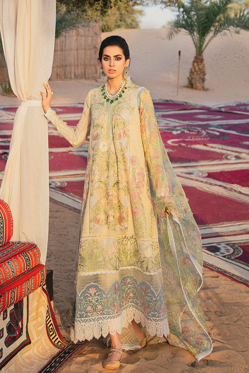 Sahara | Mushq Kahani Luxury Chikankari Lawn Collection 2022 | Unstitched Embroidered Lawn Suits