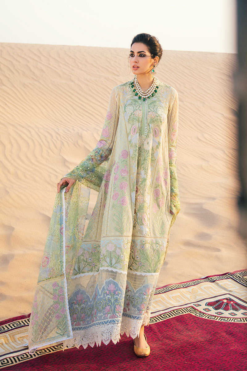 Sahara | Mushq Kahani Luxury Chikankari Lawn Collection 2022 | Unstitched Embroidered Lawn Suits
