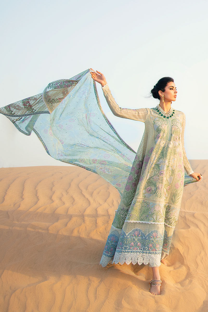Sahara | Mushq Kahani Luxury Chikankari Lawn Collection 2022 | Unstitched Embroidered Lawn Suits