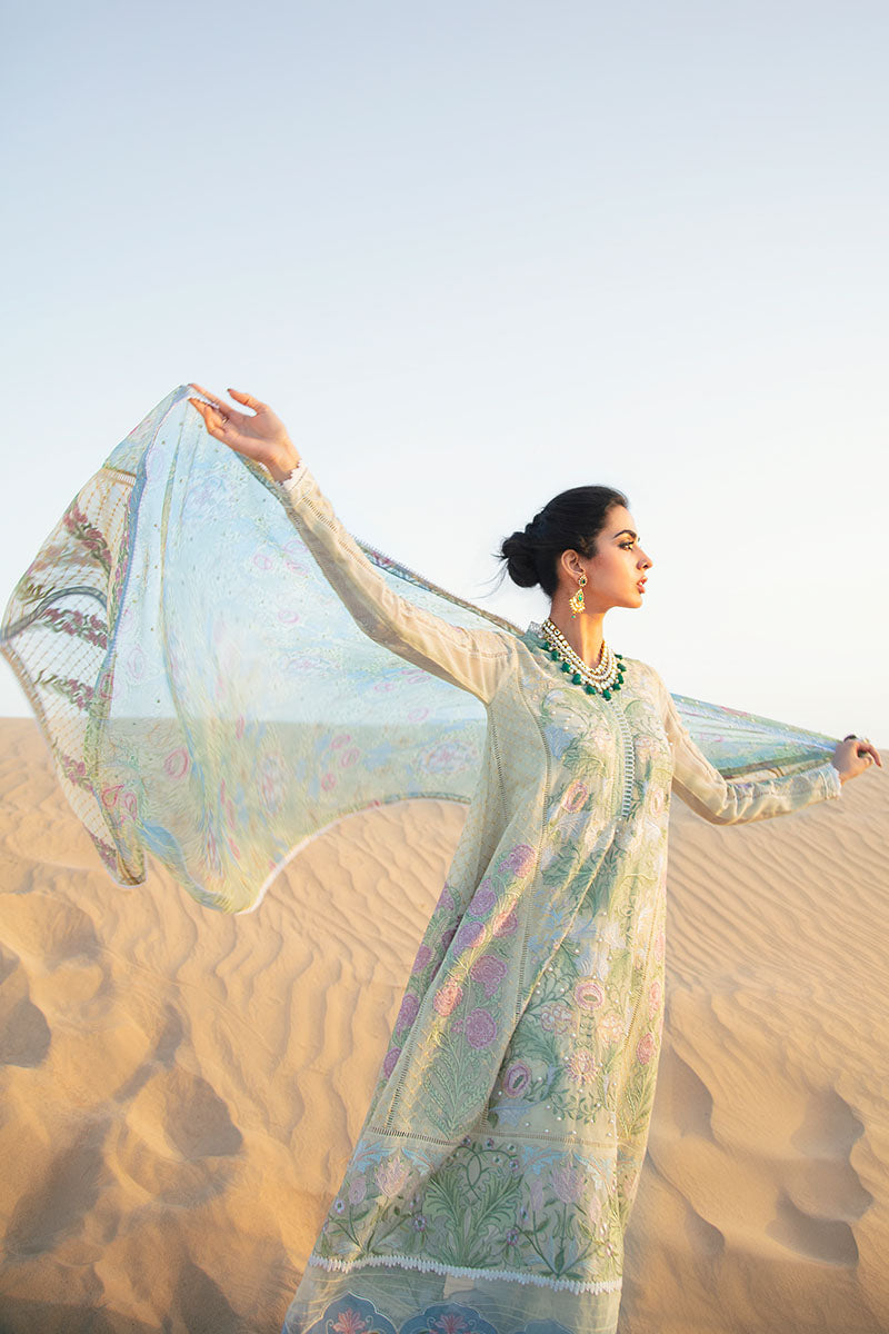 Sahara | Mushq Kahani Luxury Chikankari Lawn Collection 2022 | Unstitched Embroidered Lawn Suits