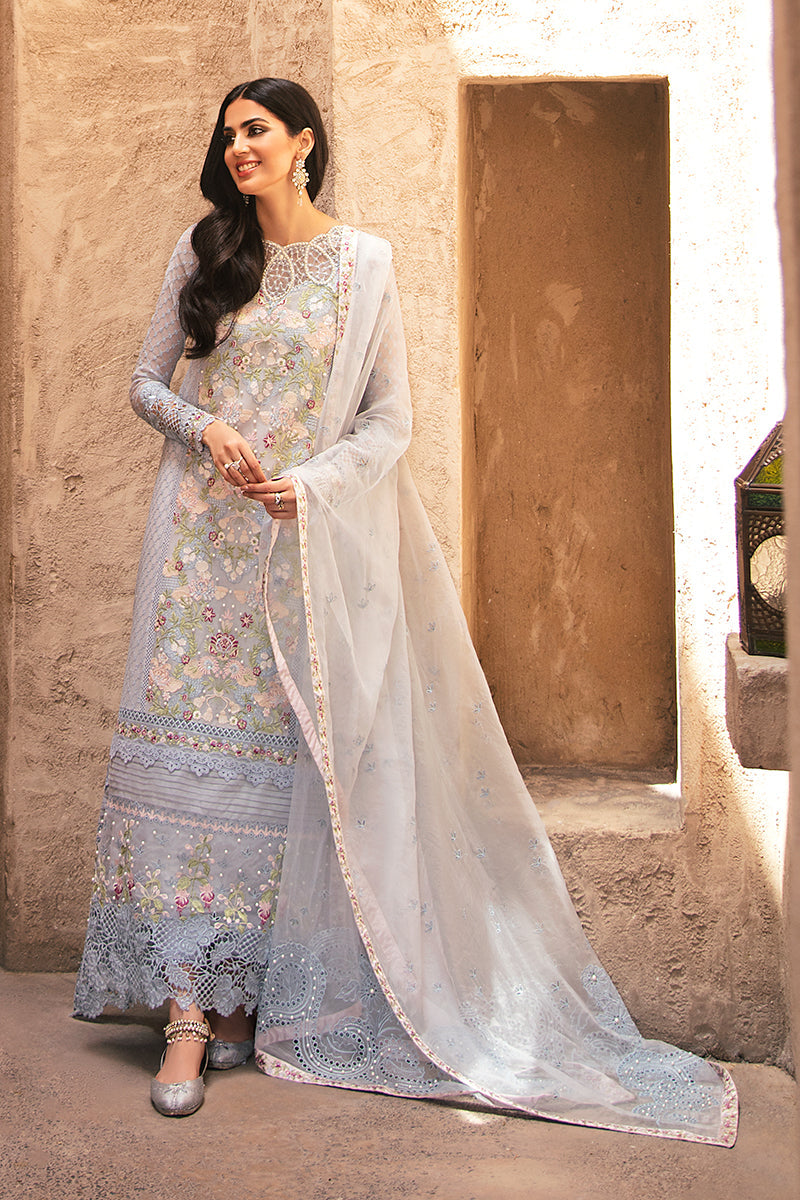 Chandi | Mushq Kahani Luxury Chikankari Lawn Collection 2022 | Unstitched Embroidered Lawn Suits