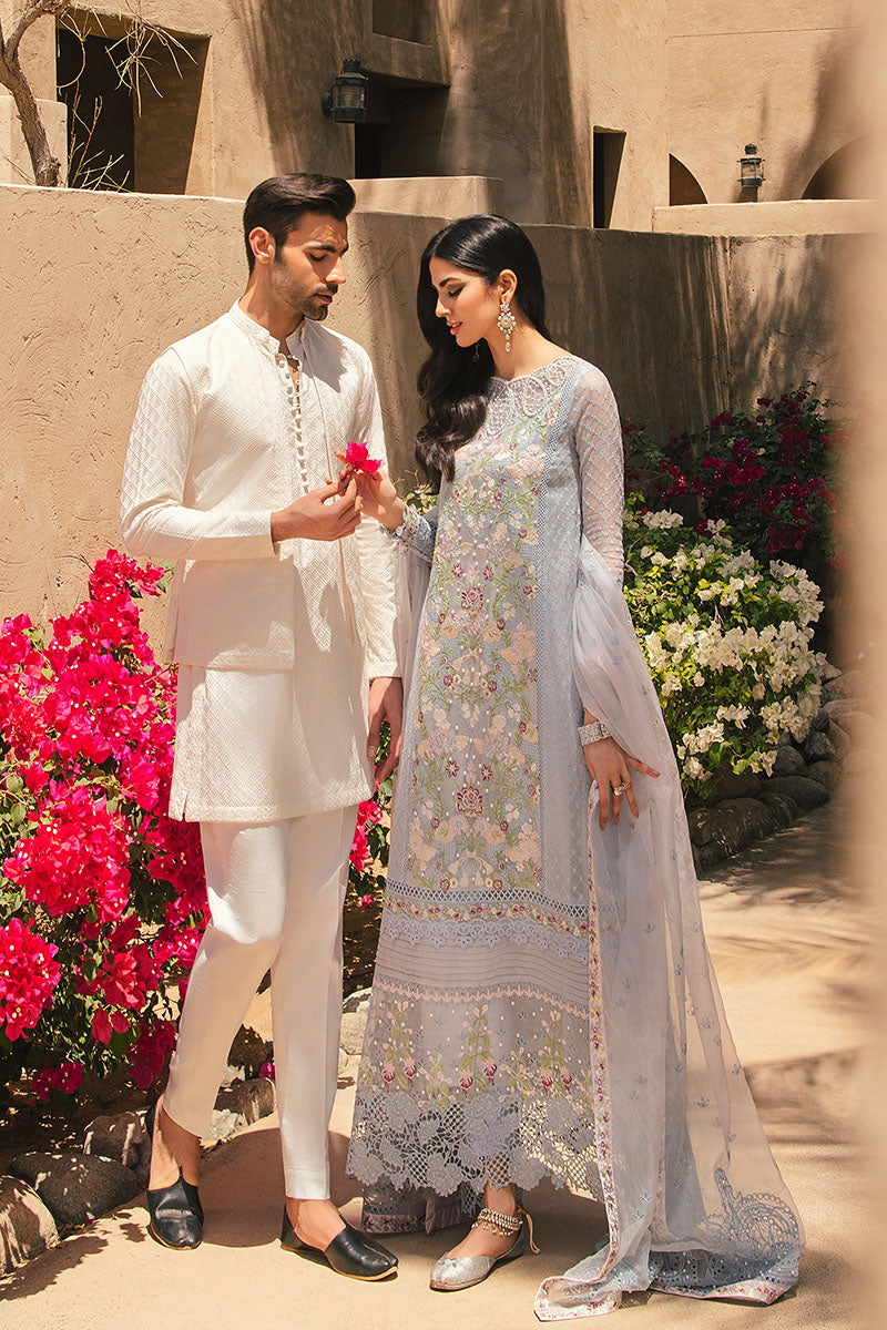 Chandi | Mushq Kahani Luxury Chikankari Lawn Collection 2022 | Unstitched Embroidered Lawn Suits
