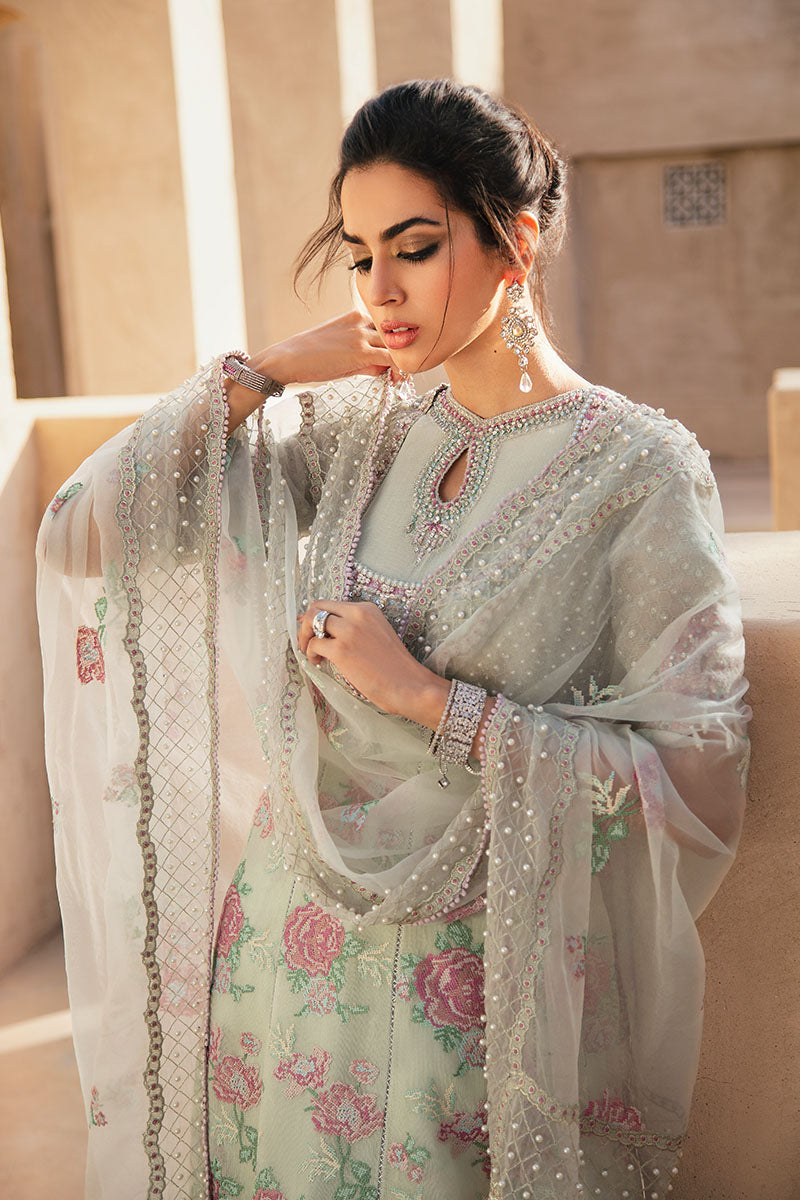 Nermin | Mushq Kahani Luxury Chikankari Lawn Collection 2022 | Unstitched Embroidered Lawn Suits