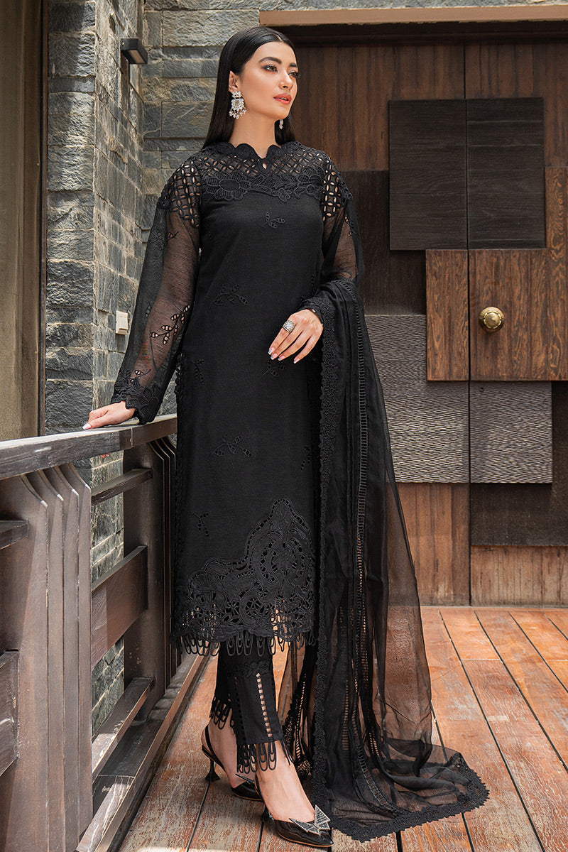 Selene MMC22-02 | Mushq Zeenat Casual Pret Collection 2022 | Ready to Wear Cotton Net Suits