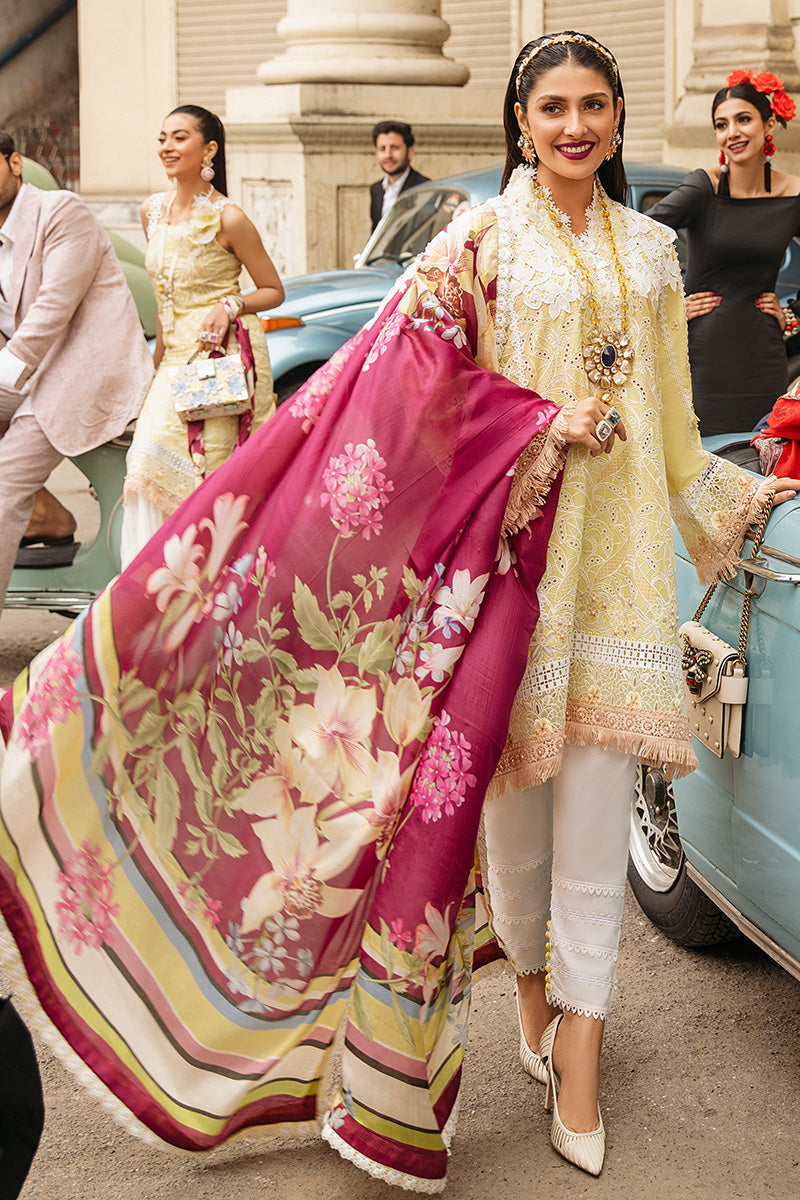 SARA | Mushq Festival De Verano Spring '22 Collection | Unstitched Embroidered Luxury Lawn Suita