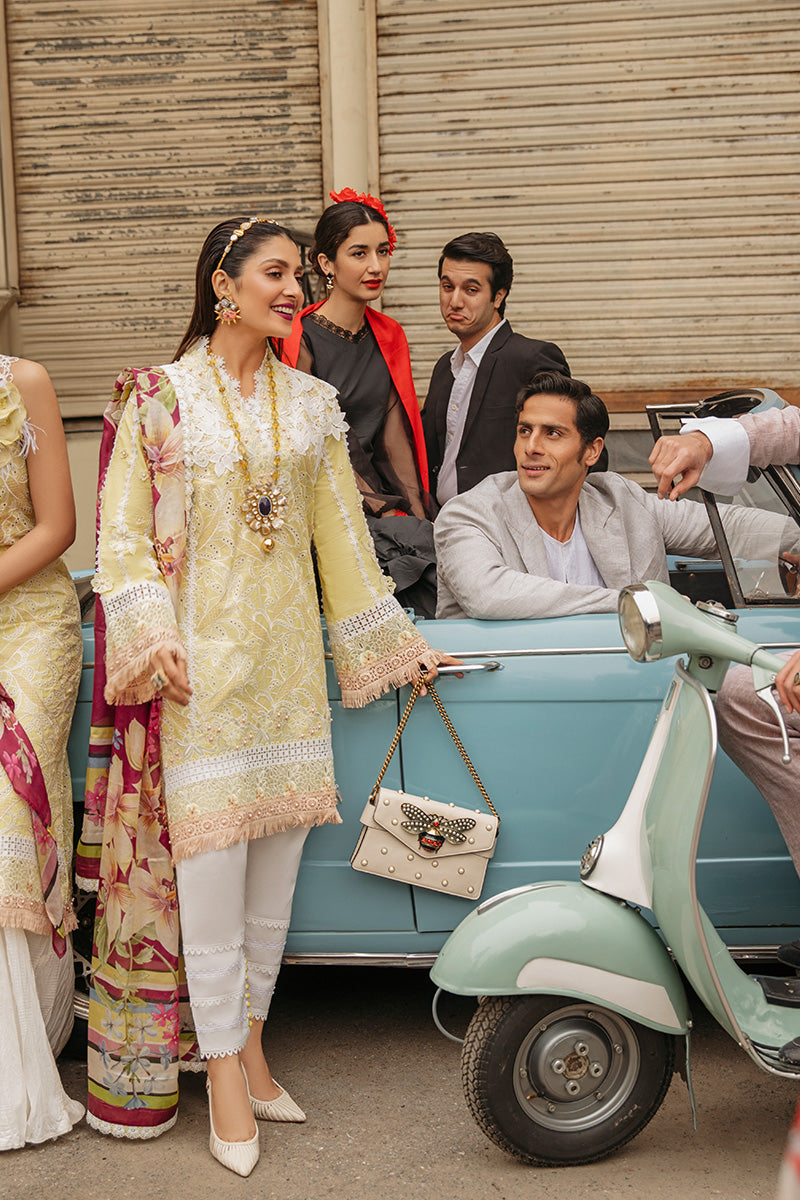 SARA | Mushq Festival De Verano Spring '22 Collection | Unstitched Embroidered Luxury Lawn Suita