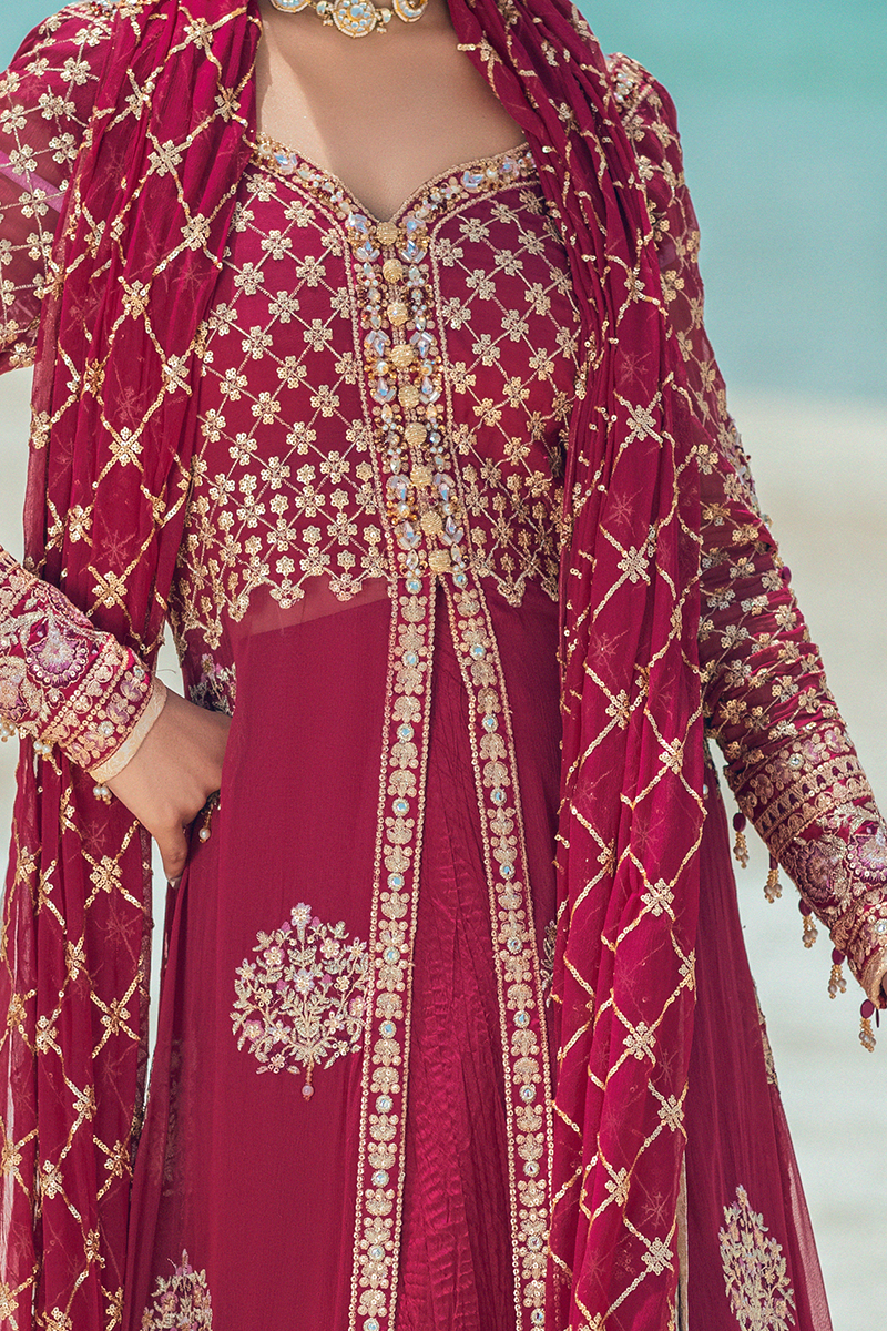 CABARET | Mushq Monsoon Wedding Luxury Chiffon Collection 2022 | Unstitched Embroidered Chiffon Suits