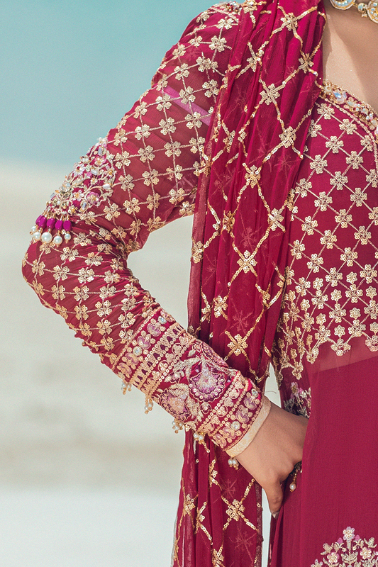 CABARET | Mushq Monsoon Wedding Luxury Chiffon Collection 2022 | Unstitched Embroidered Chiffon Suits