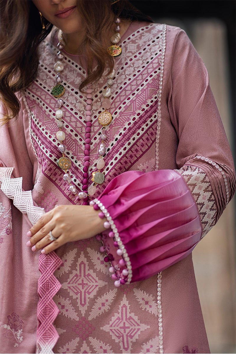 BLUSH | Mushq Broadway Winter Edit’21 | Unstitched Embroidered Khaddar Suits
