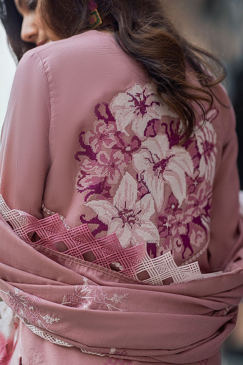 BLUSH | Mushq Broadway Winter Edit’21 | Unstitched Embroidered Khaddar Suits