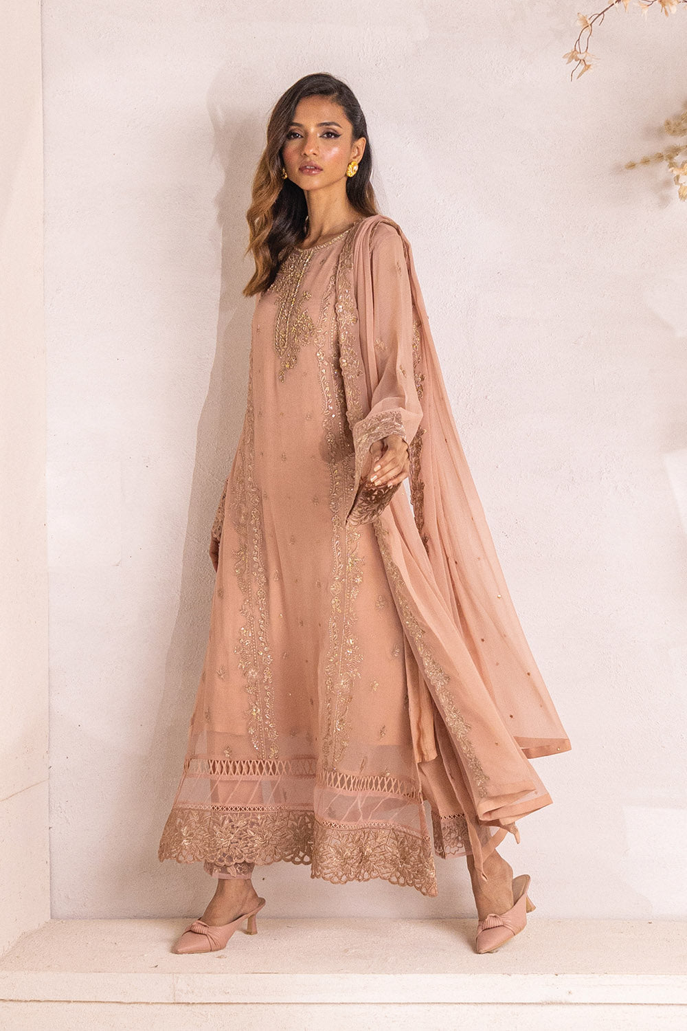 Majestic Glow | Azure Ensembles Chiffon 3PCS 2023